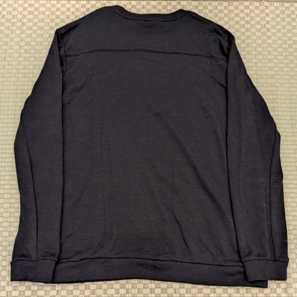 Alchemy Equipment Midweight Merino Wool Sweatshirt Black Men's Size XL - Picture 2 of 6